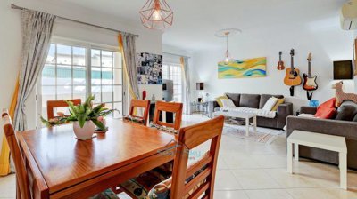 open-plan lounge and dining room