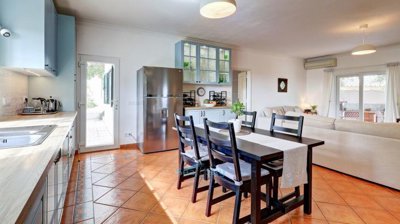 kitchen and dining area