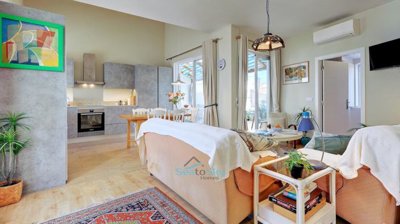 bright and airy open plan living space