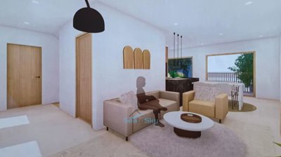 open plan living area