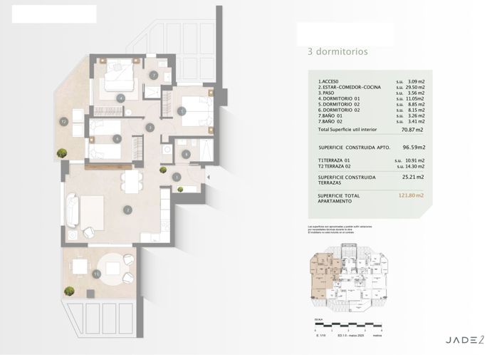 Image No.15-3 Bed Apartment for sale