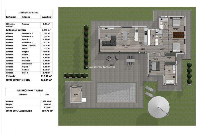 Image No.7-Villa de 3 chambres à vendre à Pinoso