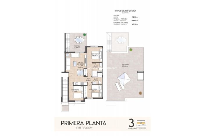 Image No.16-3 Bed Apartment for sale