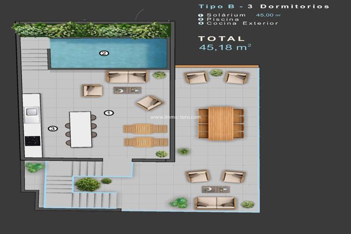 Image No.18-3 Bed Penthouse for sale