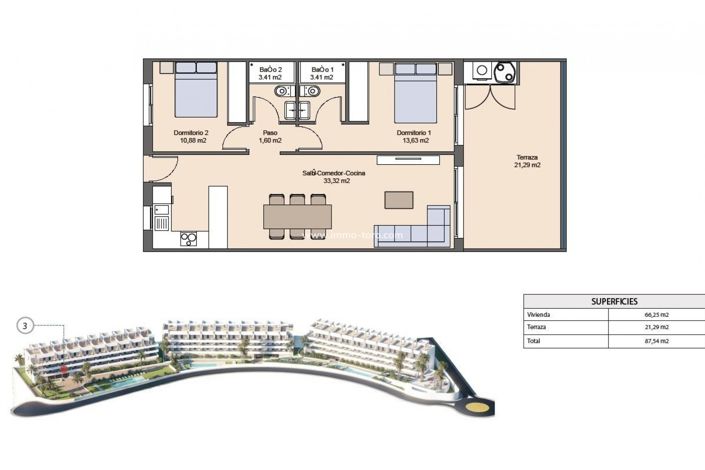 Image No.38-2 Bed Apartment for sale