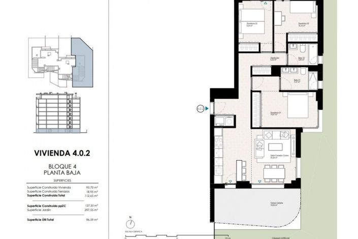 Image No.17-3 Bed Apartment for sale