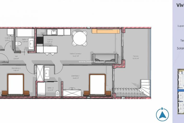 Image No.8-2 Bed Penthouse for sale