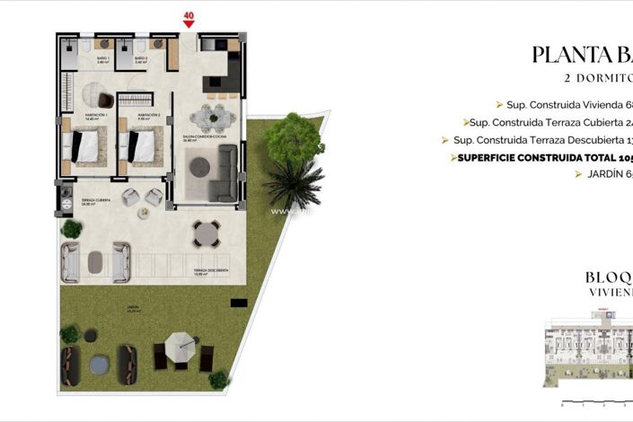 Image No.29-2 Bed Apartment for sale