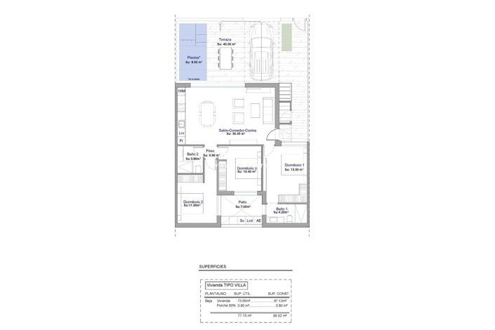 Image No.4-Propriété de 3 chambres à vendre à Alhama de Murcia