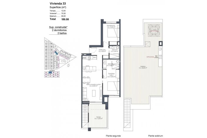 Image No.35-2 Bed Penthouse for sale