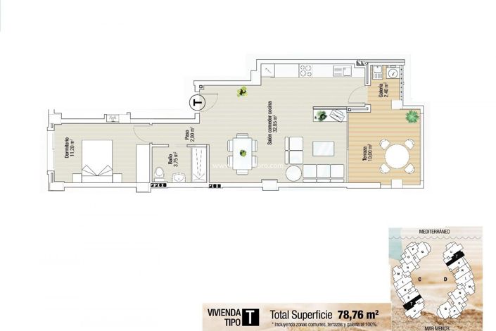 Image No.16-Appartement de 1 chambre à vendre à La Manga del Mar Menor