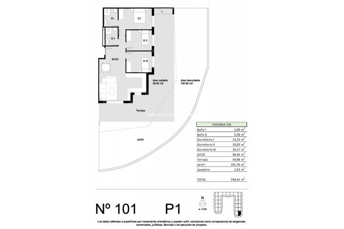 Image No.15-3 Bed Apartment for sale