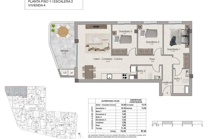 Image No.11-3 Bed Apartment for sale