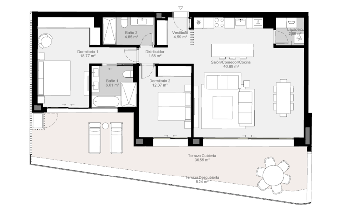 Image No.21-3 Bed Apartment for sale