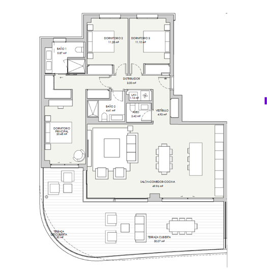 Image No.32-3 Bed Apartment for sale