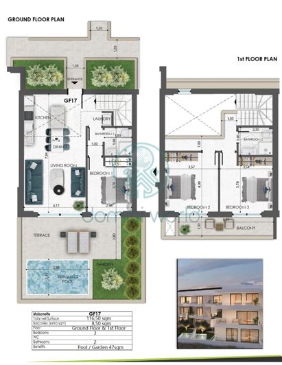 Image No.12-Propriété de 2 chambres à vendre à Grèce