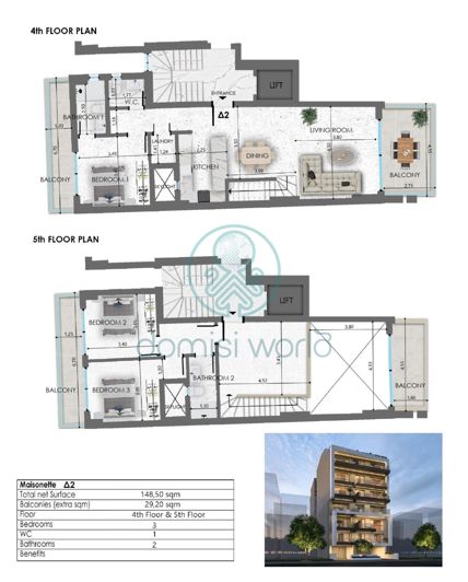 Image No.2-Maisonette de 3 chambres à vendre à Grèce