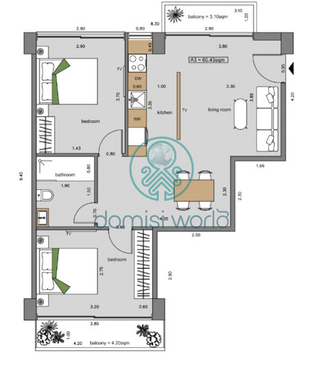 Image No.2-2 Bed Apartment for sale