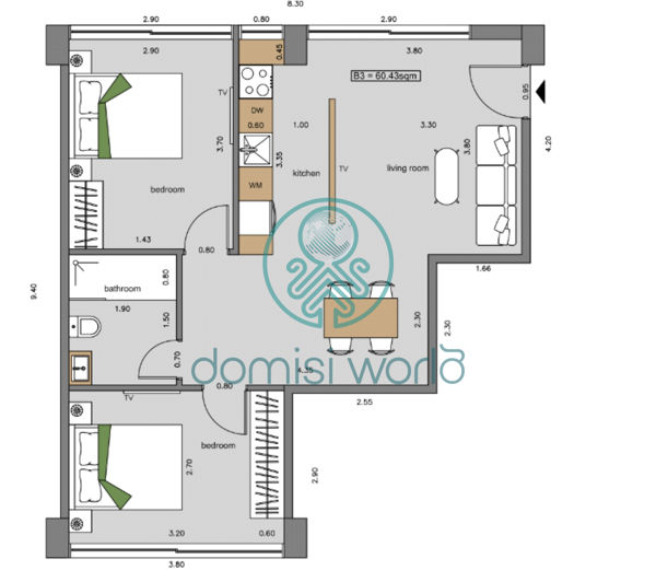 Image No.2-2 Bed Apartment for sale