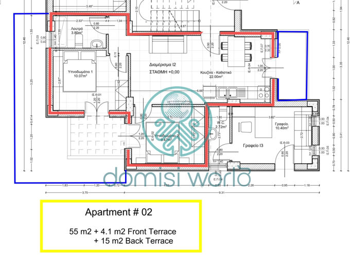 Image No.7-Appartement de 2 chambres à vendre à Vrachasi