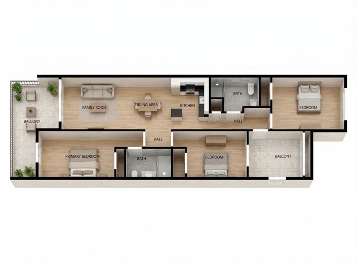 Image No.45-3 Bed Apartment for sale