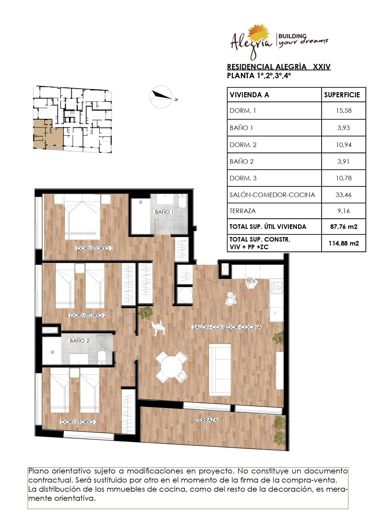 Image No.37-3 Bed Apartment for sale