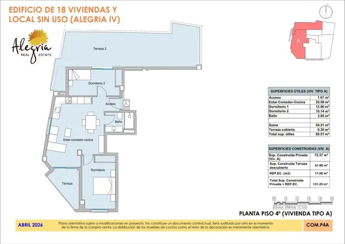 Image No.20-2 Bed Apartment for sale