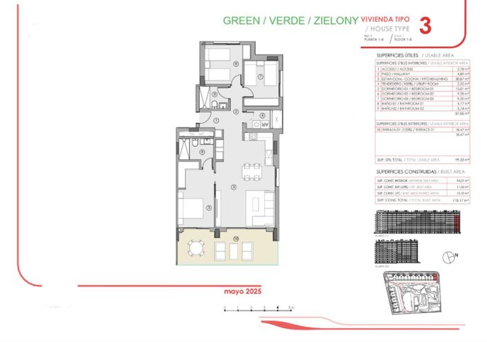 Image No.14-3 Bed Apartment for sale