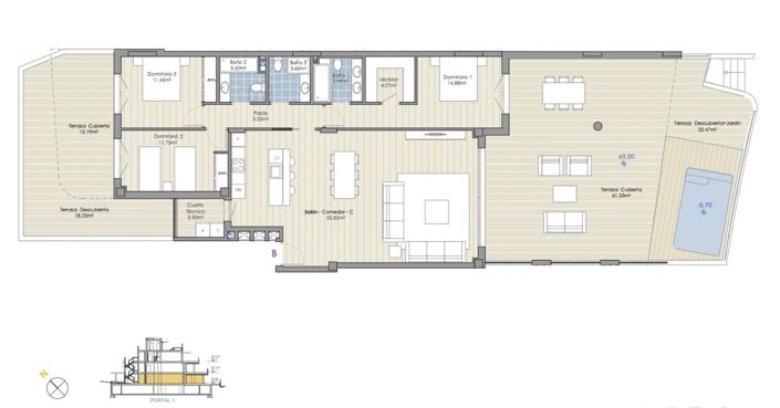 Image No.2-Propriété de 3 chambres à vendre à Marbella