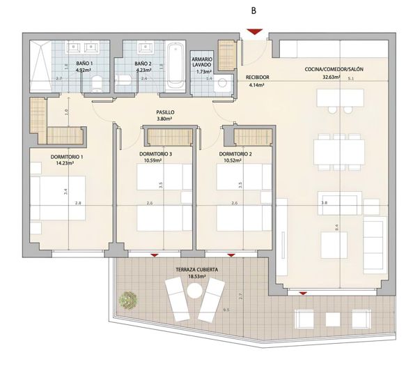 Image No.17-Appartement de 3 chambres à vendre à El Chapparal