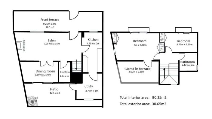 Image No.22-2 Bed Villa for sale