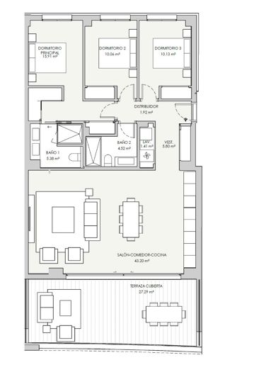 Image No.29-3 Bed Apartment for sale