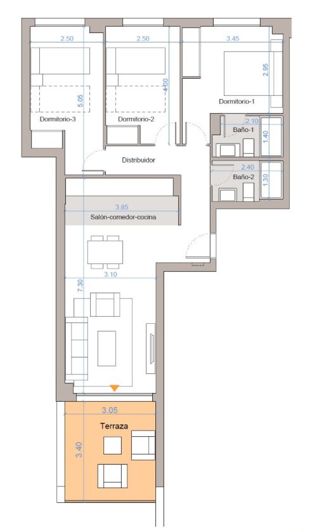 Image No.20-Appartement de 3 chambres à vendre à Málaga City