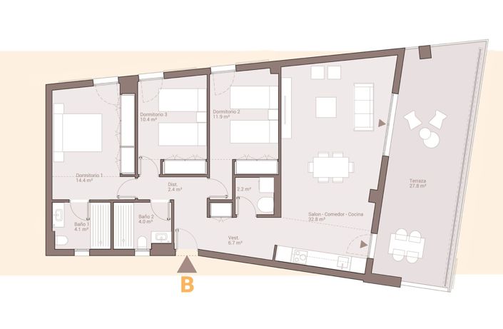 Image No.27-3 Bed Apartment for sale