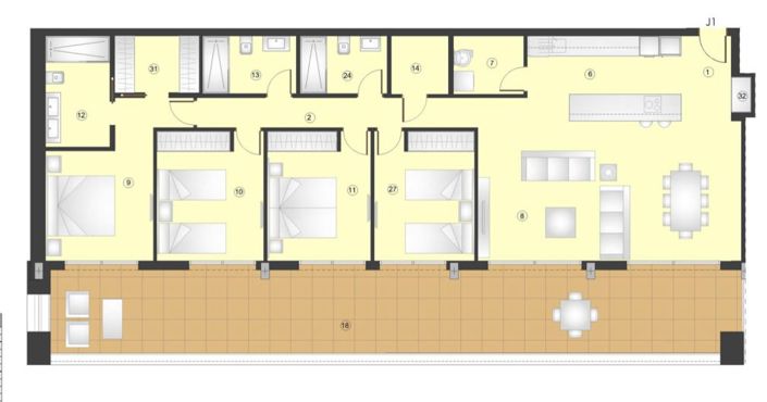 Image No.27-4 Bed Apartment for sale