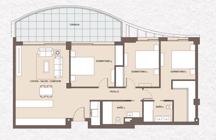 Image No.20-3 Bed Apartment for sale