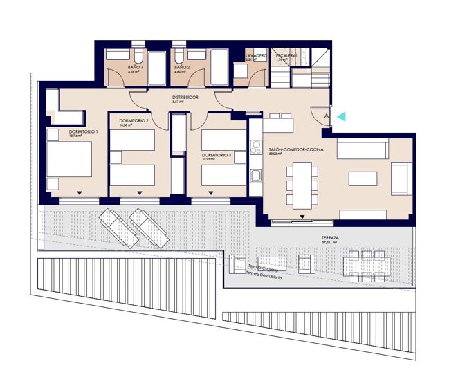 Image No.17-3 Bed Apartment for sale