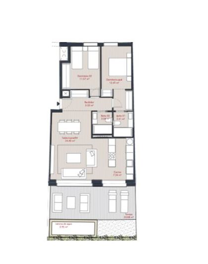 Image No.25-2 Bed Apartment for sale