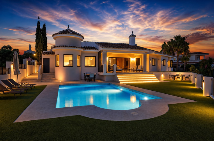 Image No.2-Villa de 4 chambres à vendre à Mijas Costa