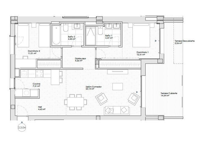 Image No.13-2 Bed Apartment for sale