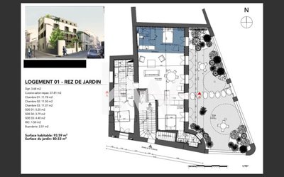 1 - Nîmes, Apartment