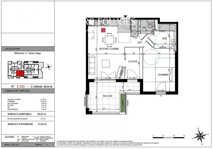 Image No.4-Appartement de 1 chambre à vendre à Golfe Juan