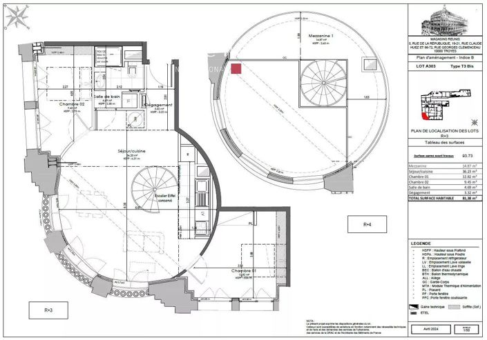 Image No.3-Propriété de 2 chambres à vendre à Troyes
