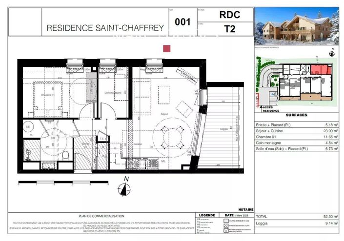 Image No.3-Appartement de 2 chambres à vendre à La Salle-les-Alpes