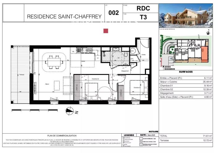 Image No.3-Appartement de 2 chambres à vendre à La Salle-les-Alpes