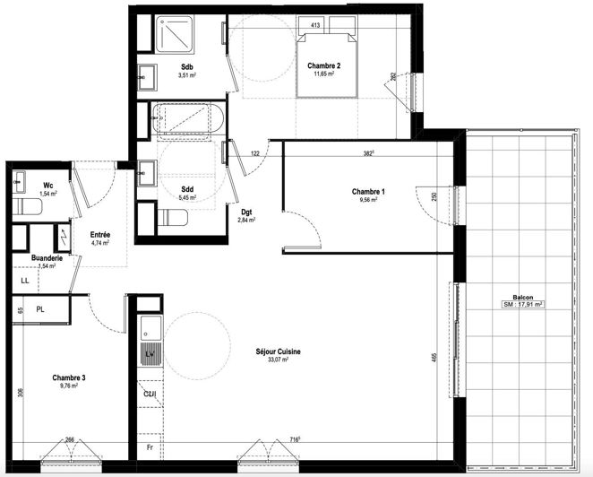 Image No.3-3 Bed Apartment for sale