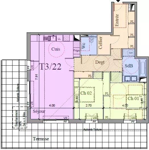 Image No.3-Appartement de 2 chambres à vendre à Cannes