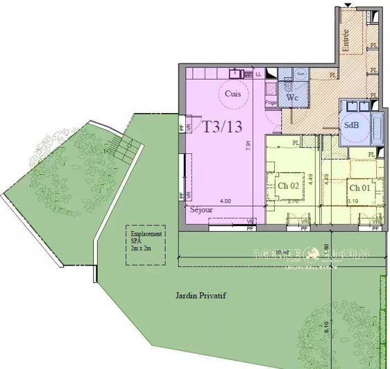 Image No.4-Appartement de 2 chambres à vendre à Cannes