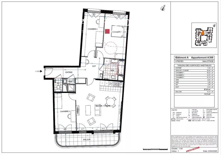 Image No.6-Appartement de 3 chambres à vendre à Levallois-Perret