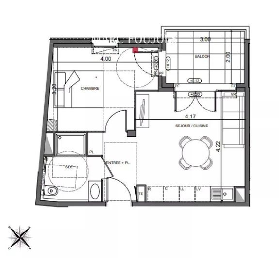 Image No.5-Appartement de 1 chambre à vendre à Vallauris